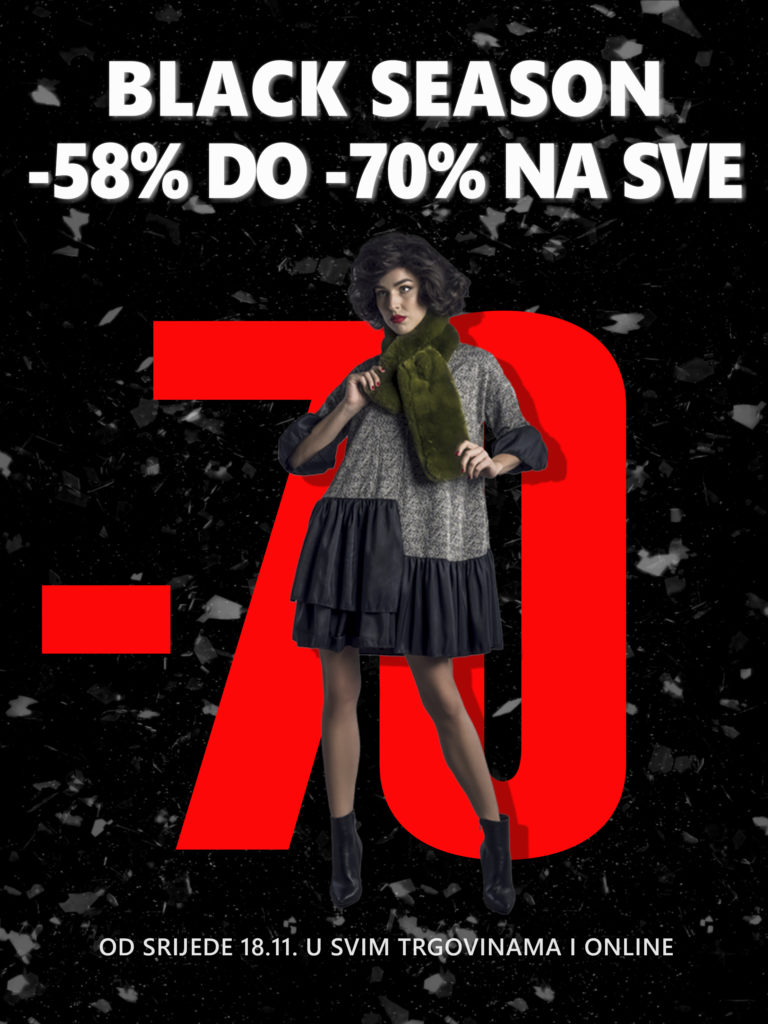 BLACK SEASON -58% DO -70% NA SVE – Od srijede 18.11.