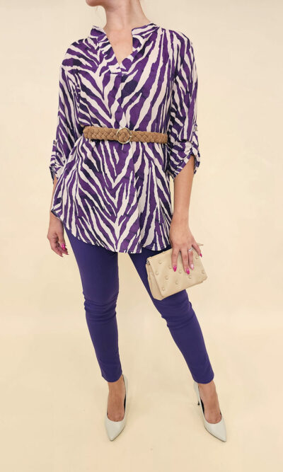 Tunika 36 Marsala zebra 21423671