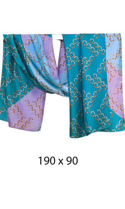 Šal/Pareo 12 - sky blue/turquoise