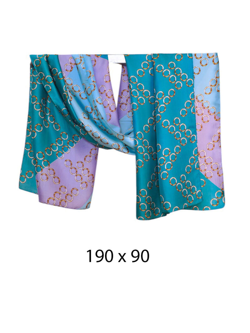 Šal/Pareo 12 - sky blue/turquoise