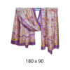 Šal/Pareo 12 - viscose Graff Flowers - purple