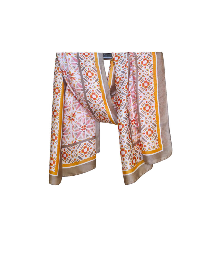 Šal/Pareo 12 - viscose Graff Flowers - beige