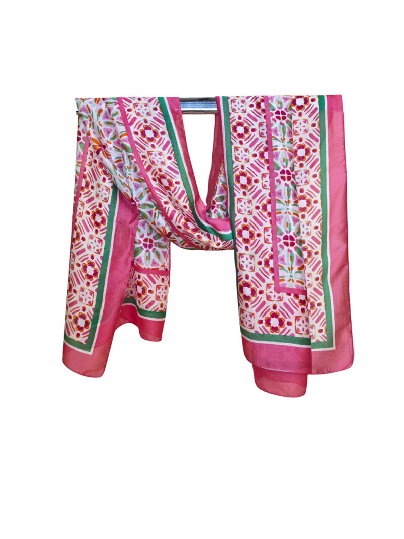 Šal/Pareo 12 - viscose Graff Flowers - fuxia