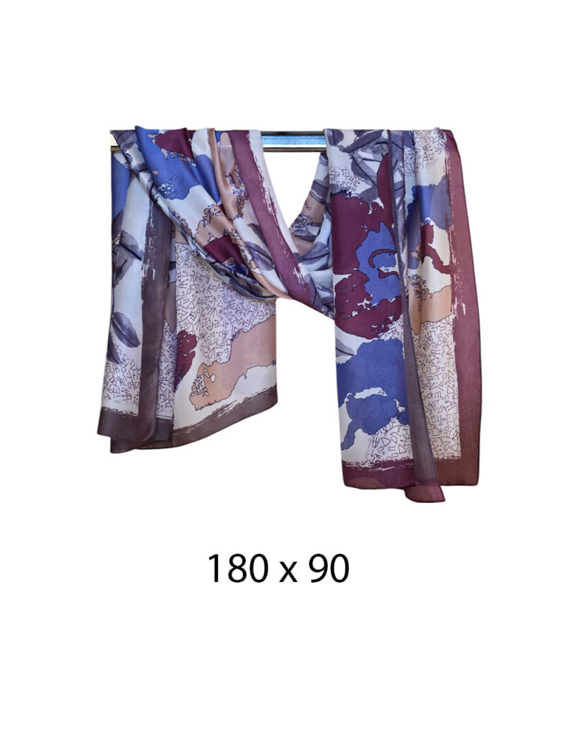 Šal/Pareo 12 - burgundy