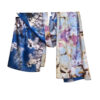Šal 15 - double face saten 70x170 Cherry Blossom/Pastel flowers