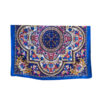 Šal 11 - silk/viscose 90x90 Floral Arabesca - royal
