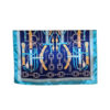 Šal 11 - silk/viscose 90x90 Belts/Chains - navy/aqua