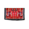 Šal 11 - silk/viscose 90x90 Belts/Chains - red/black