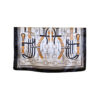 Šal 11 - silk/viscose 90x90 Belts/Chains - beige/black