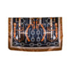 Šal 11 - silk/viscose 90x90 Belts/Chains - black/brown