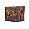 Šal 11 - silk/viscose 90x90 Animal - navy