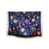 Šal 11 - silk/viscose 90x90 Butterflies - navy