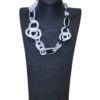Ogrlica 15 - E rings short - white