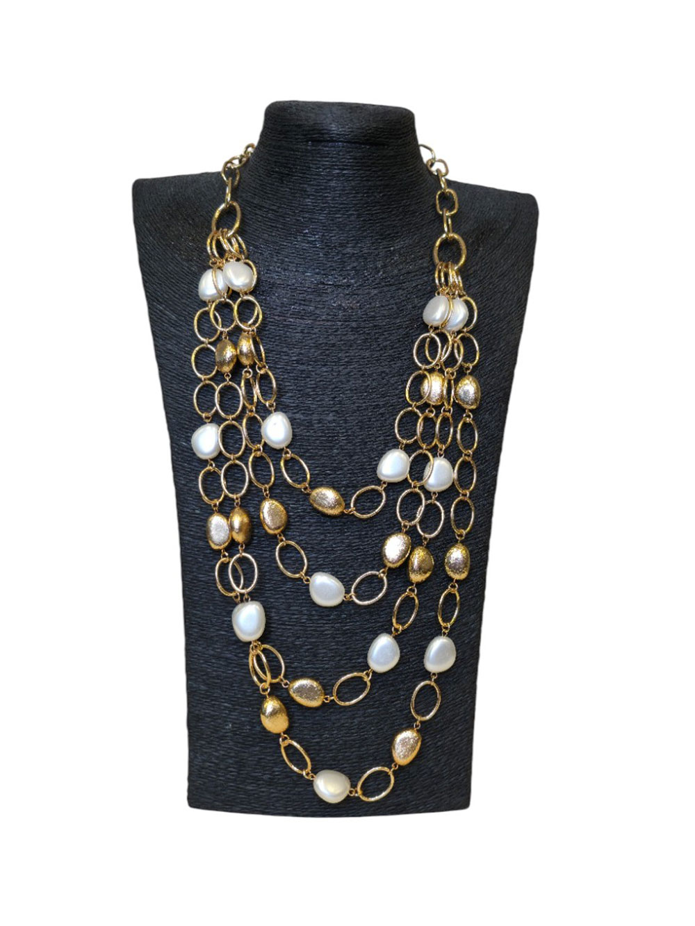 Ogrlica 22 - E golden rings/sedef