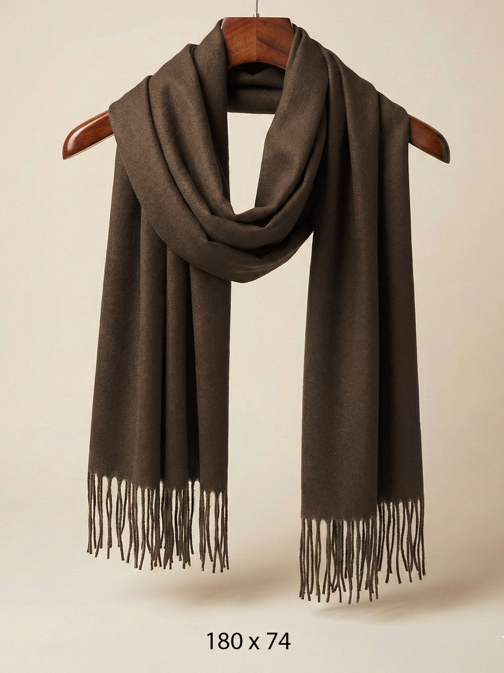 Šal 20 Pashmina - dark brown