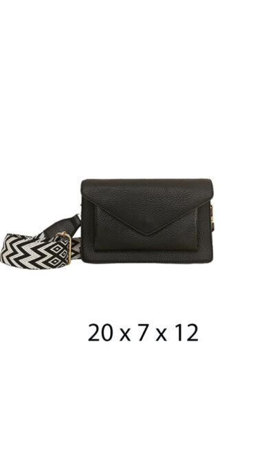 Torba 24 - mala pismo preklop - black