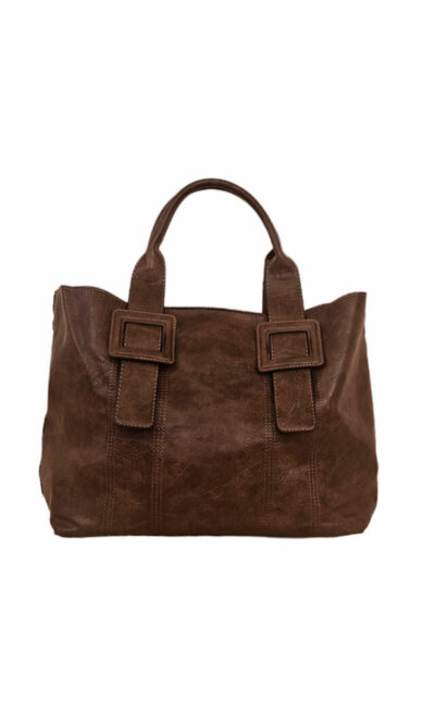 Torba 60 - 2u1 kožna kopča - coffee