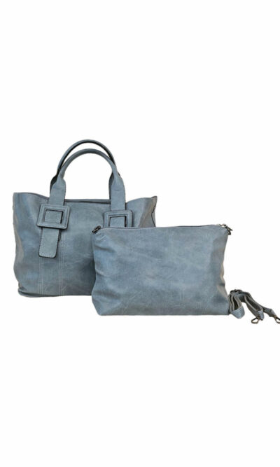 Torba 60 - 2u1 kožna kopča - blue