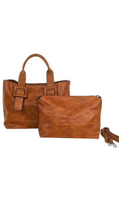Torba 60 - 2u1 kožna kopča - brown