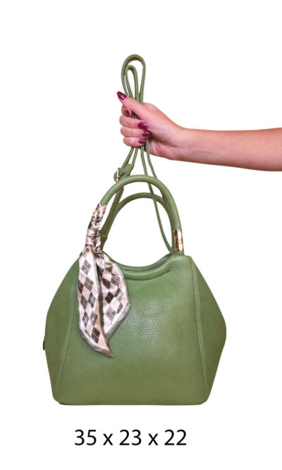 Torba 24 - lady saten bow - c.green