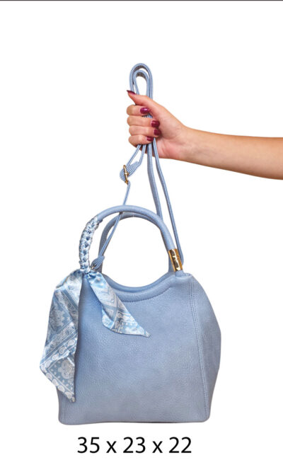 Torba 24 - lady saten bow - sky blue