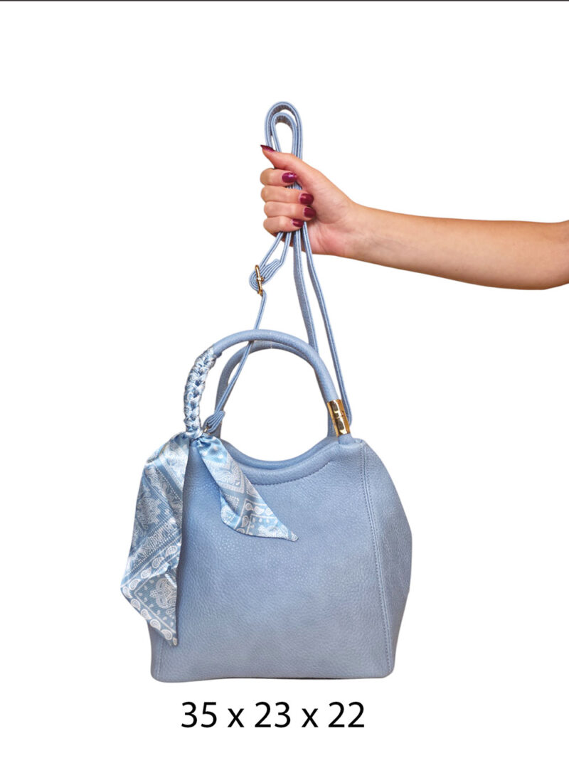 Torba 24 - lady saten bow - sky blue