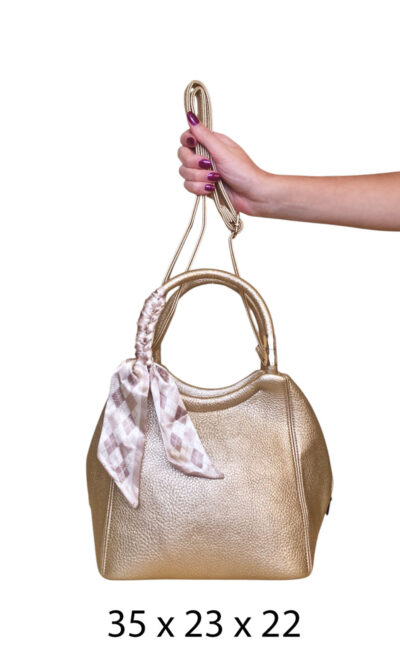 Torba 24 - lady saten bow - gold