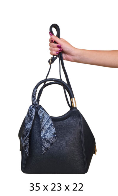 Torba 24 - lady saten bow - d.blue