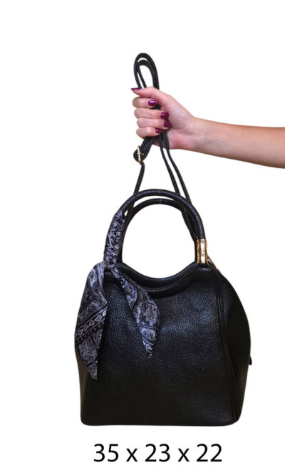 Torba 24 - lady saten bow - black