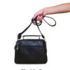 Torba 18 - mala 2 pretinca & 2 džepa - black