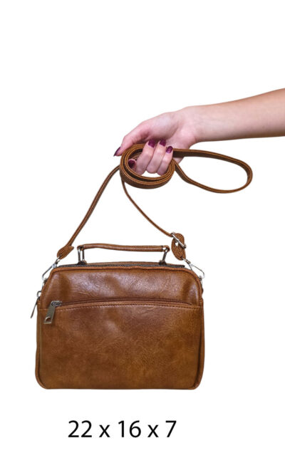 Torba 18 - mala 2 pretinca & 2 džepa - brown