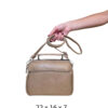 Torba 18 - mala 2 pretinca & 2 džepa - camel