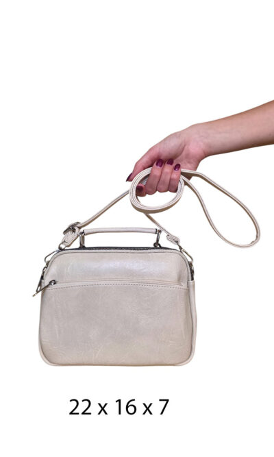Torba 18 - mala 2 pretinca & 2 džepa - beige