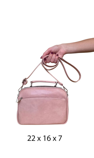 Torba 18 - mala 2 pretinca & 2 džepa - pink