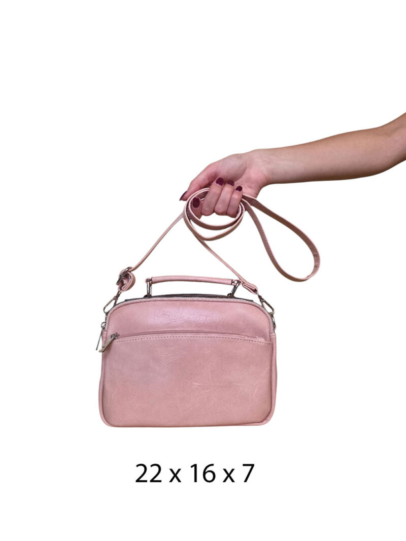 Torba 18 - mala 2 pretinca & 2 džepa - pink