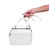 Torba 18 - mala 2 pretinca & 2 džepa - white