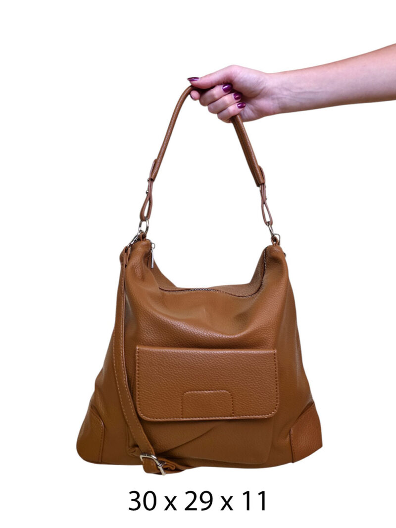 Torba 28 - big/small bag pockets - brown