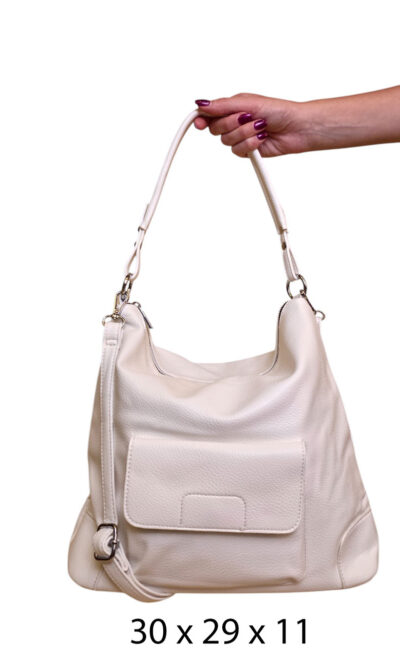 Torba 28 - big/small bag pockets - beige