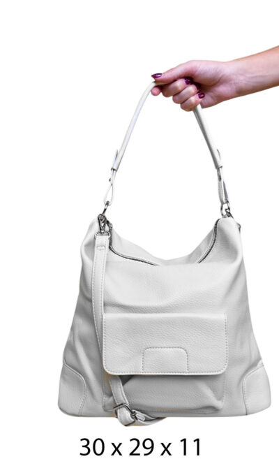 Torba 28 - big/small bag pockets - white