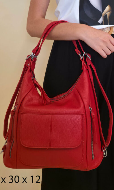 Torba 28 - big/medium bag pockets - red