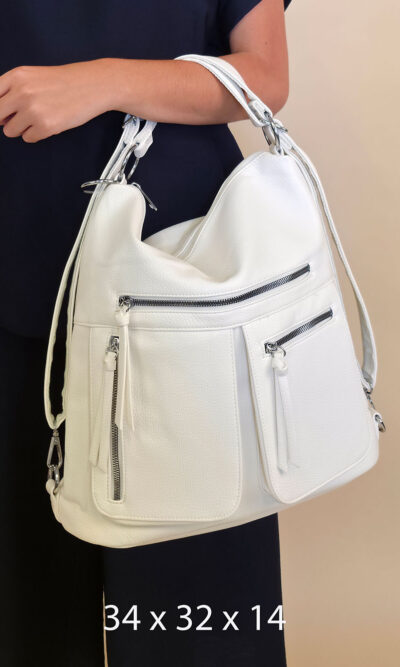 Torba 28 - big/2bag pockets - white