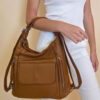 Torba 28 - big/medium bag pockets - brown