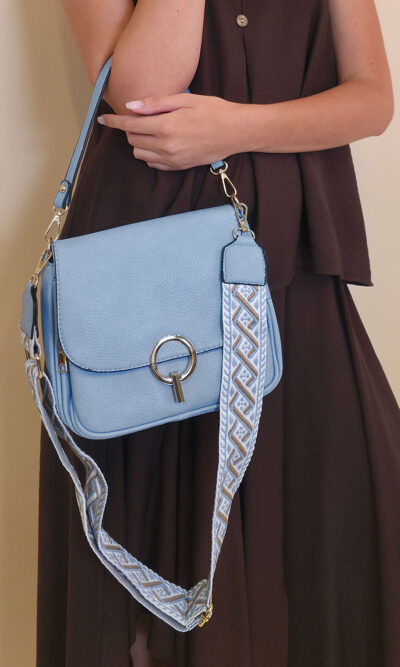 Torba 14 - ring kopča - sky blue