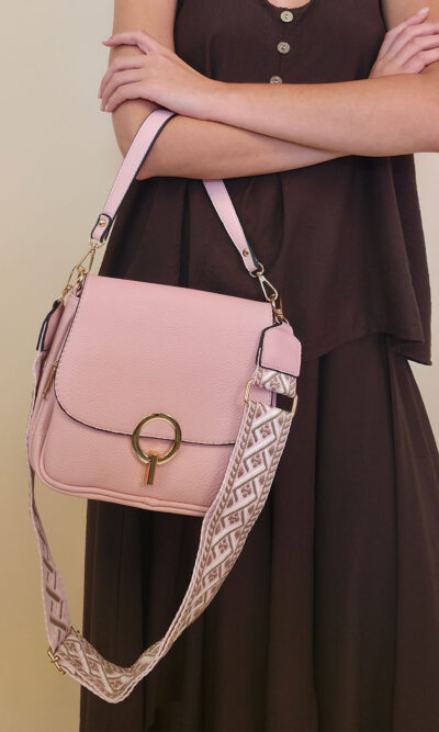 Torba 14 - ring kopča - baby pink