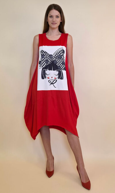Haljina 42 Quilca  - red - Sweety