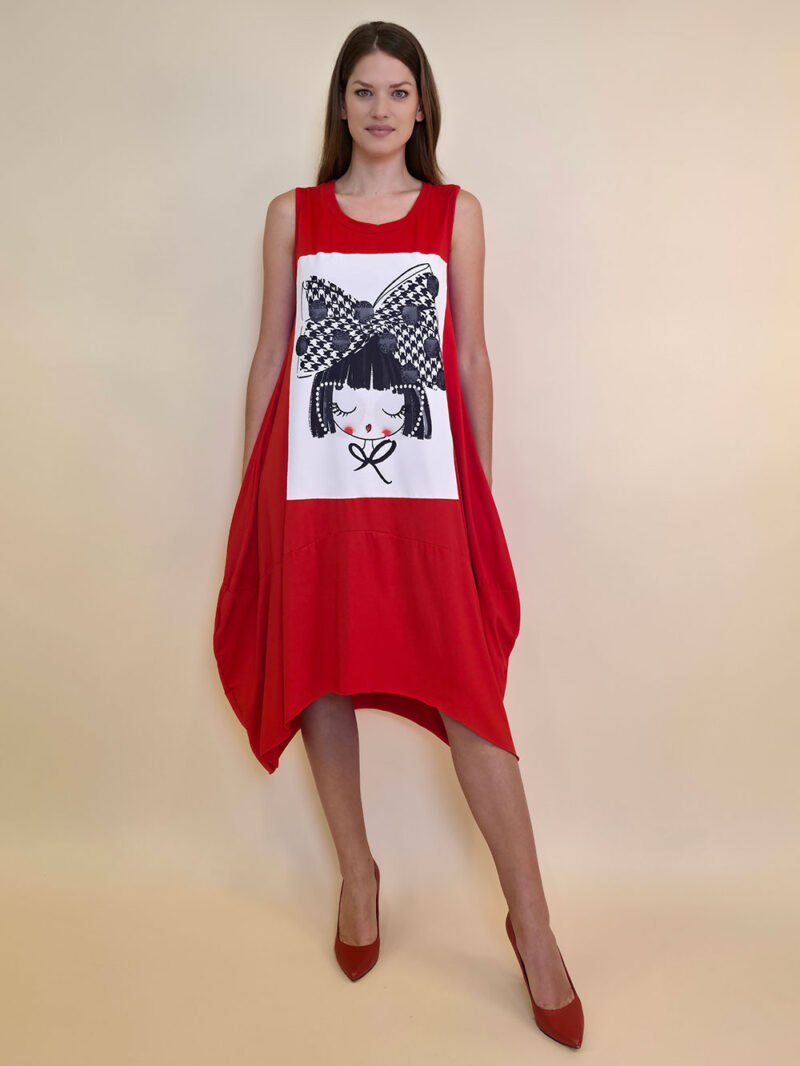 Haljina 42 Quilca  - red - Sweety