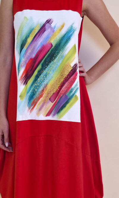 Haljina 42 Quilca  - red - Tempera