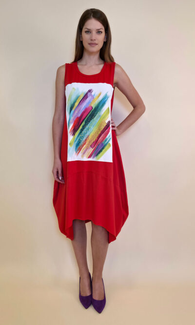 Haljina 42 Quilca  - red - Tempera