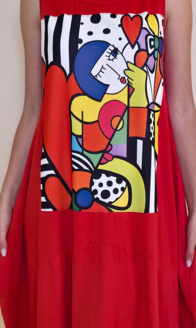 Haljina 42 Quilca  - red - Art Girl