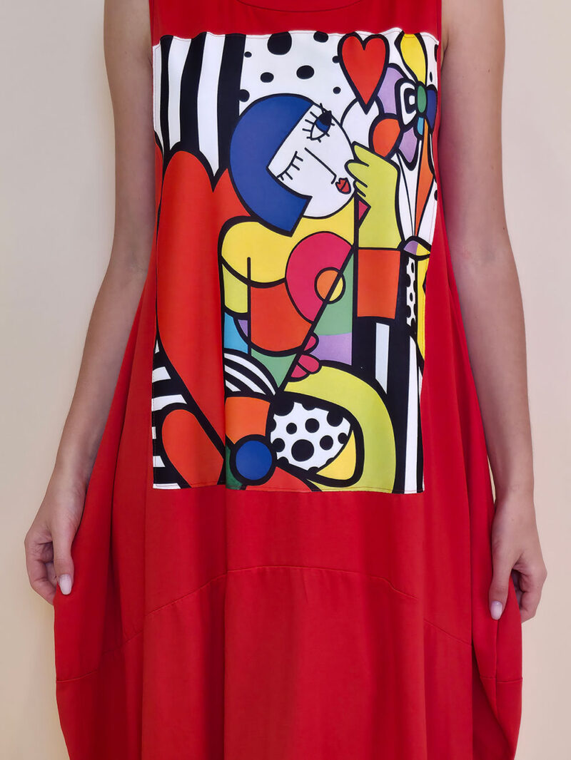 Haljina 42 Quilca  - red - Art Girl